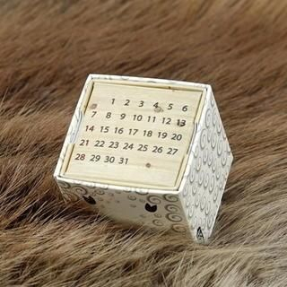 BABOSARANG Cube Desk Calendar S (Sheep) Sheep - White - One Size