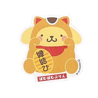 Sanrio Pompompurin Sticker S Lucky Cat 1 pc