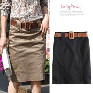 Set: Pencil Skirt + Belt
