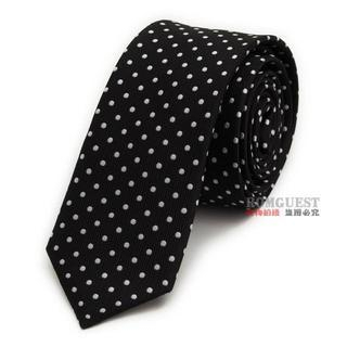Romguest Dotted Neck Tie Black - One Size