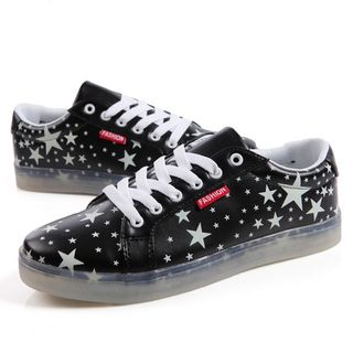 Hipsteria Star Pattern Couple Luminous Sneakers
