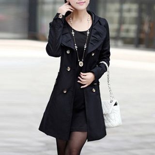 Donnae Double-Breasted Trench Coat