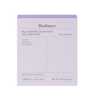 Biodance - Rejuvenating Caviar Pdrn Real Deep Mask Set 2025 Version - 34G X 4 Sheets