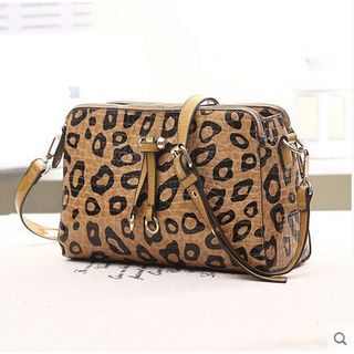SUOAI Leopard Print Shoulder Bag