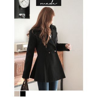 J-ANN Double-Breasted A-Line Coat