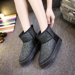 Wello Sequined Short Snow Boots