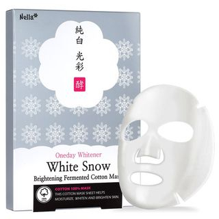 Nella - Oneday Whitener White Snow Brightening Fermented Cotton Mask Set 29g x 5pcs