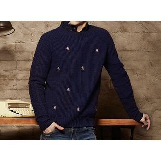 WOOD SOON Embroidered Sweater