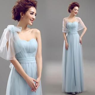 Angel Bridal Strapless Evening Dress