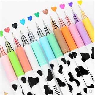 Class 302 Milk Cow Print Gel Pen