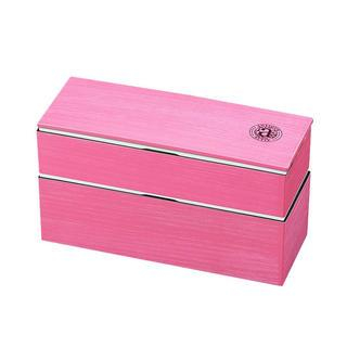 Hakoya Hakoya Slim 2 Layers Lunch Box Pink Wood