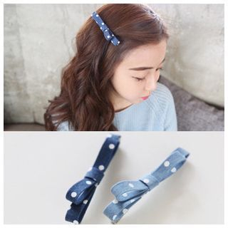 Miss Max Dotted Bow Hair Clip