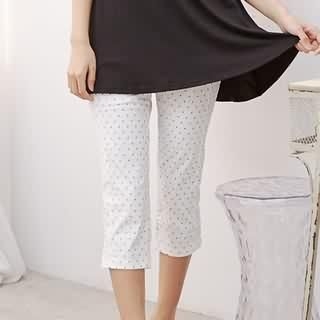 RingBear Dotted Cropped Pants