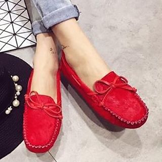 Crystella Bow Loafers