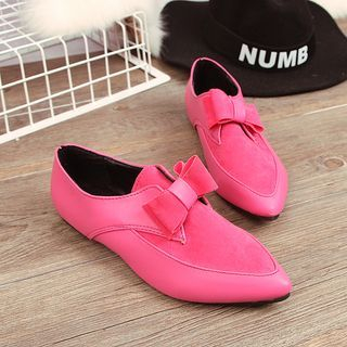 Chryse Pointy Bow Loafers