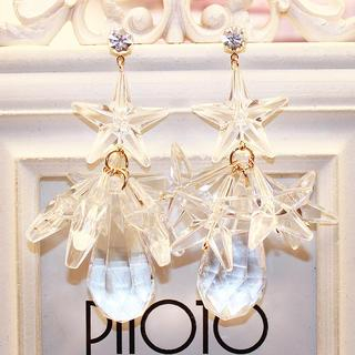 Ticoo Acrylic Star Drop Earrings