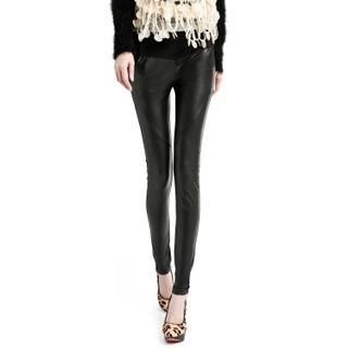 Lynley Faux Leather Panel Leggings