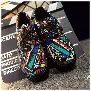 EUNICE Platofrm Printed Sneakers