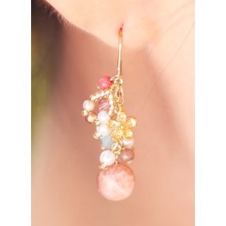 kitsch island Multicolor Gemstone Drop Earrings
