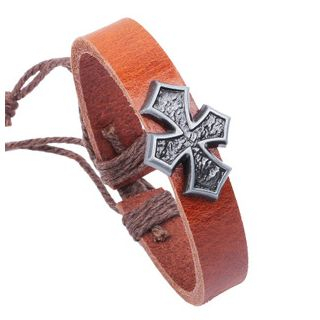 KINNO Cross Leather Bracelet