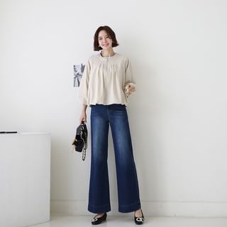 3/4-Sleeve Bubble Zip Jacket