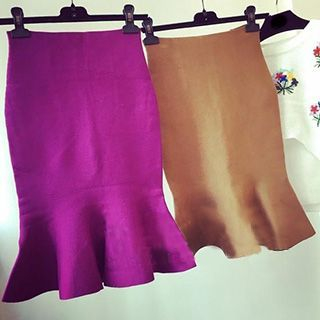 Honeydew Mermaid Knit Skirt