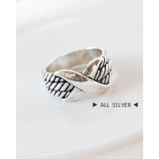 Miss21 Korea X-Initial Patterned Ring
