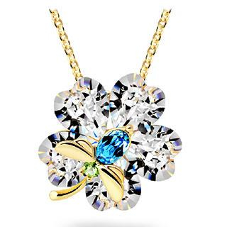Mbox Jewelry Swarovski Elements Crystal Flower Necklace