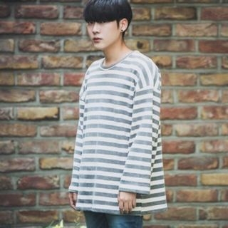 ABOKI Cotton Stripe T-Shirt