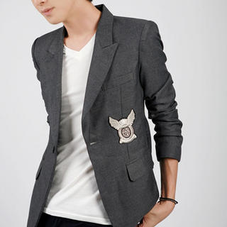 Badge Appliqu  Blazer