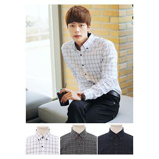 HOTBOOM Cotton Check Shirt