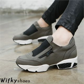 Wifky Zipped Two-Tone Sneakers