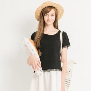 Life 8 Lace Trim Tee