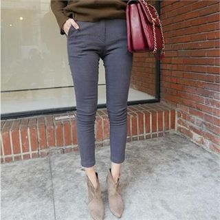 LIPHOP Flat-Front Skinny Pants