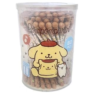 DAISO - Sanrio Pompompurin Cotton Swab 80 pcs