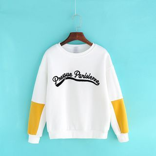 Sunny Day Lettering Panel Pullover