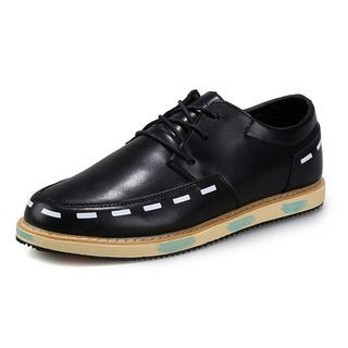 Gerbulan Faux Leather Painted Sole Oxfords