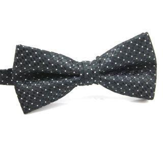Xin Club Patterned Bow Tie Black - One Size