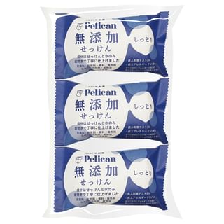 Pelican Soap - Additive-Free Soap Moist 100G X 3Pcs