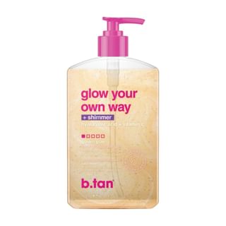 B.tan - Glow Your Own Way Shimmer - Gradual Self Tan Gel 473ml