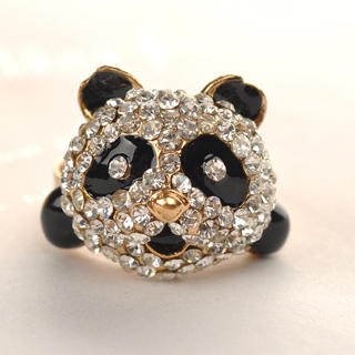 Fit-to-Kill Panda Ring  Gold - One Size