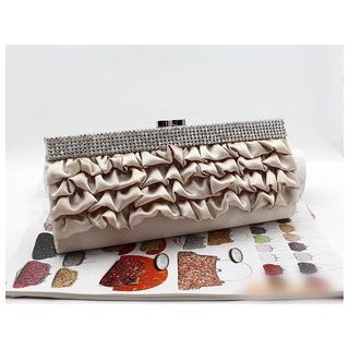 Glam Cham Faux Leather Clutch