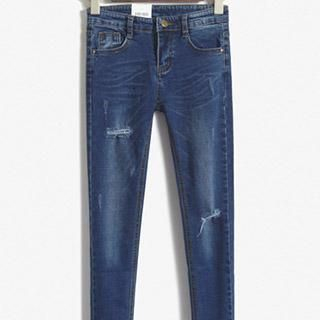 Athena Washed Distressed Skinny Jeans