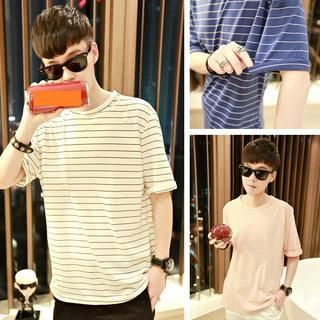 JUN.LEE Striped T-Shirt