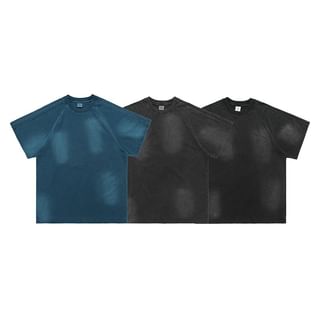 Short-Sleeve crew Neck Washed T-Shirt