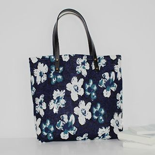 Ms Bean Floral Canvas Tote