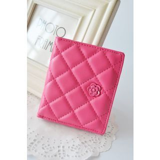 Bags 'n Sacks Flower Accent Quilted Wallet