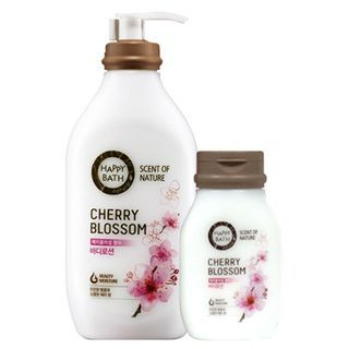 HAPPY BATH Cherry Blossom Set: Body Lotion 450ml + Lotion 150ml 2pcs