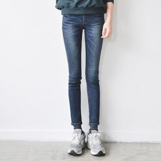 JUSTONE Brushed-Fleece Lined Skinny Jeans