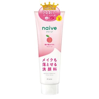 Kracie - Naive Makeup Removal Face Wash Peach Leaf - 200g